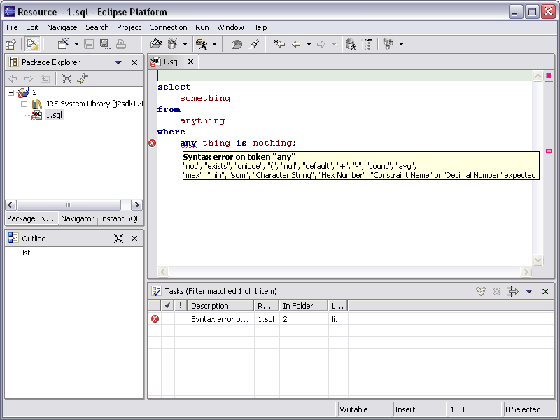 DbEdit Plugin for Eclipse